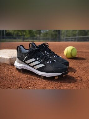 Adidas PureHustle Metal Low Softball Cleats – Women’s Size 6.5 (EG5634) – NEW